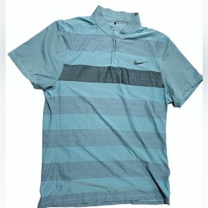 Nike performance golf polo Golf Shirt Lightweight blue/grey Men’s Large